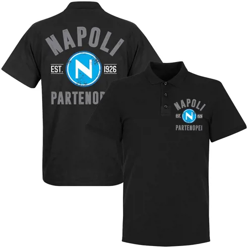 Napoli double crested polo EST 1926 - Zwart