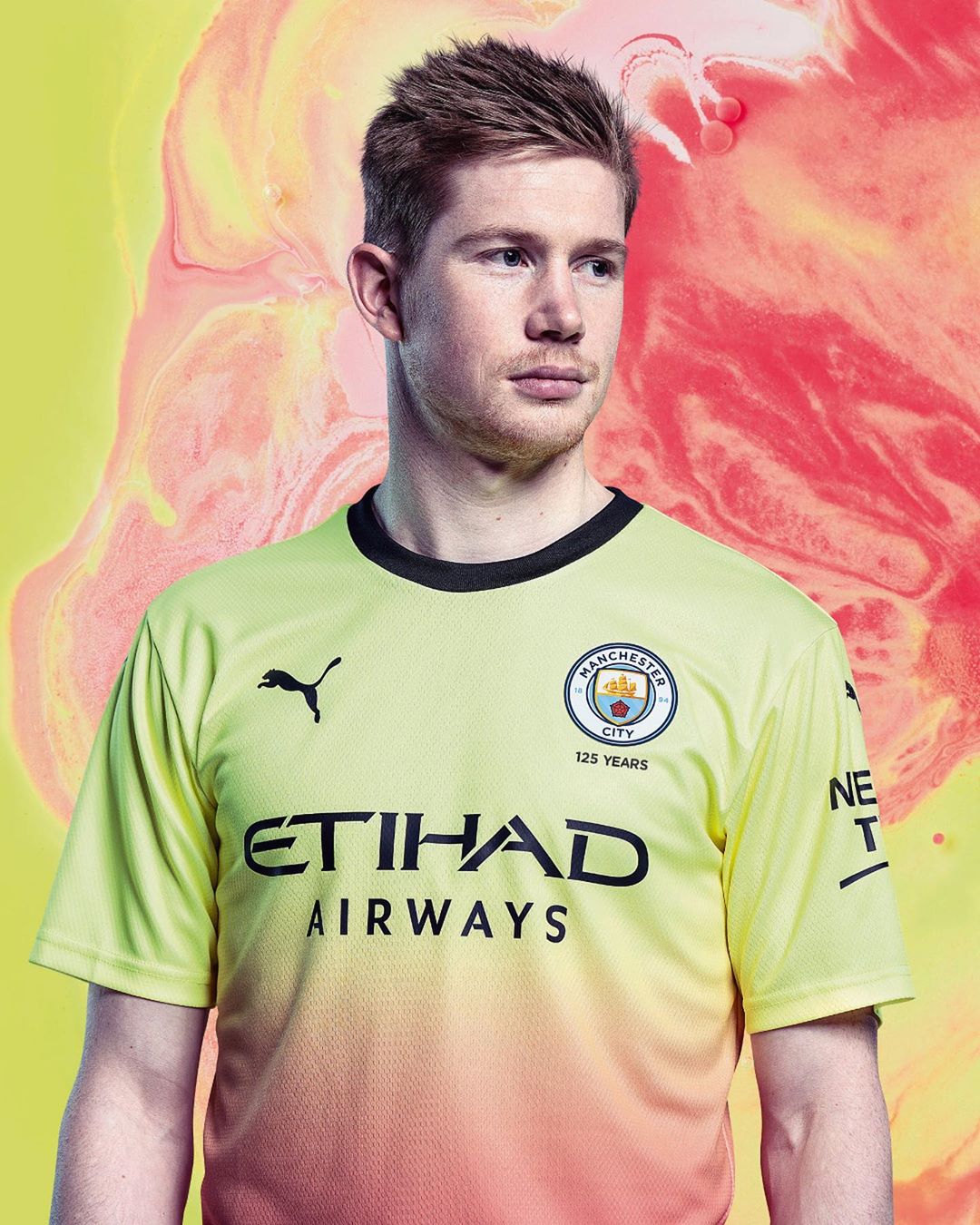 Geel/roze Manchester City 3e shirt 2019-2020