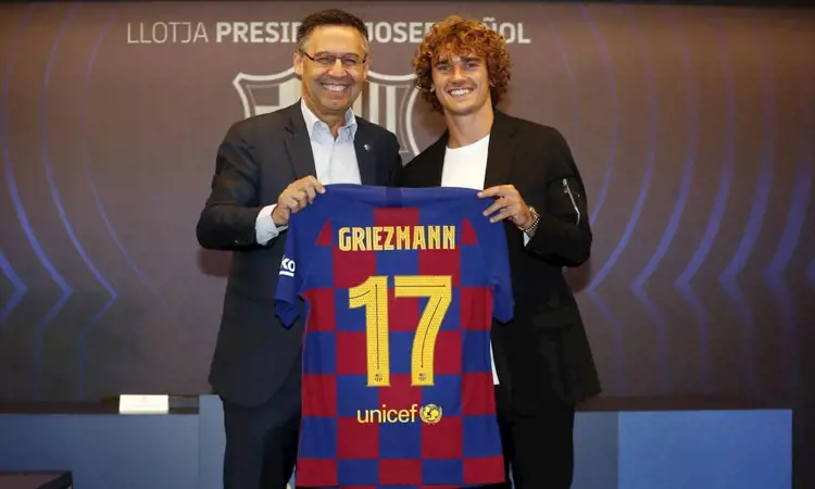 Het Barcelona voetbalshirt van Antoine Griezmann