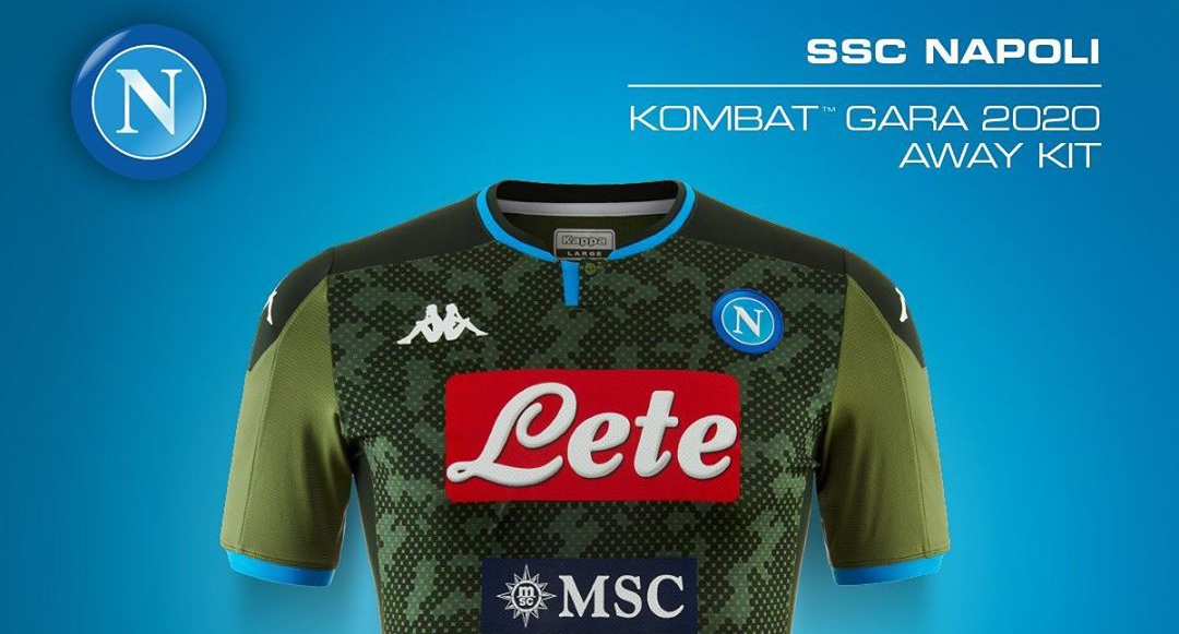 Napoli uitshirt en 3e shirt 2019-2020