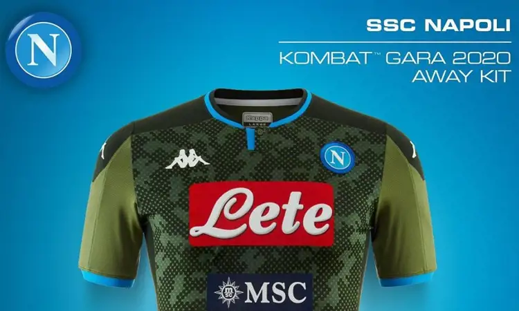 Napoli uitshirt en 3e shirt 2019-2020