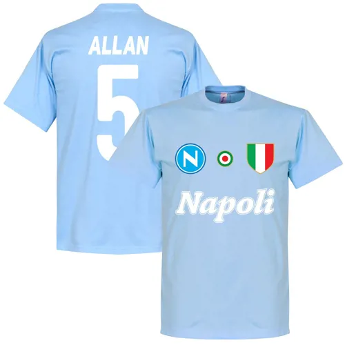 Napoli Allan Fan T-Shirt - Lichtblauw