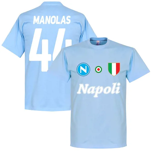 Napoli Manolas Fan T-Shirt - Lichtblauw
