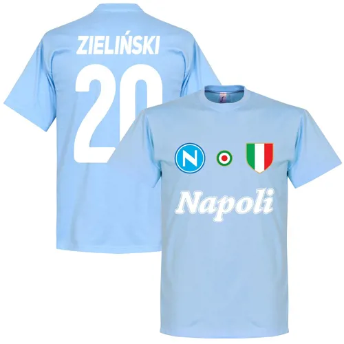 Napoli Zielinski Fan T-Shirt - Lichtblauw