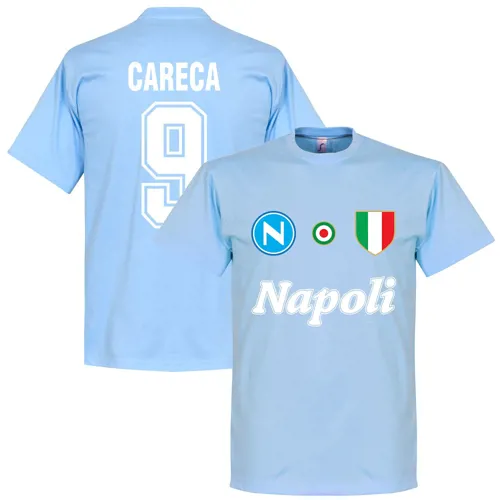 Napoli Careca Fan T-Shirt - Lichtblauw