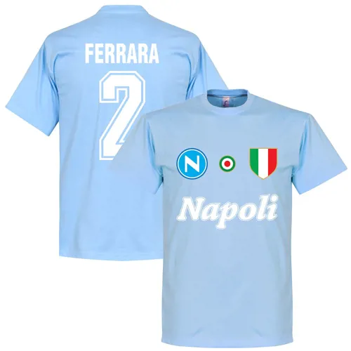 Napoli Ferrera Fan T-Shirt - Lichtblauw