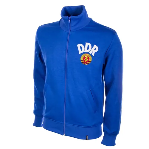 DDR retro trainingsjack jaren '70 - Blauw