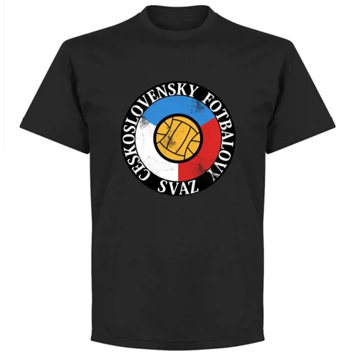 Tsjechoslowakije Logo T-Shirt - Zwart