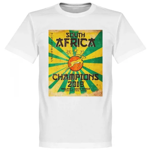 Zuid Afrika WK 2019 Winners Rugby T-Shirt - Wit