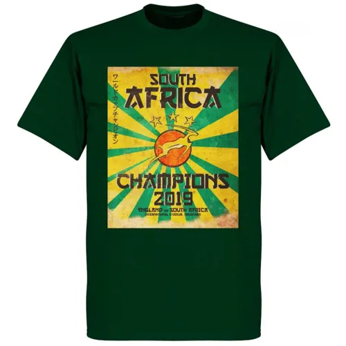 Zuid Afrika WK 2019 Winners Rugby T-Shirt - Groen