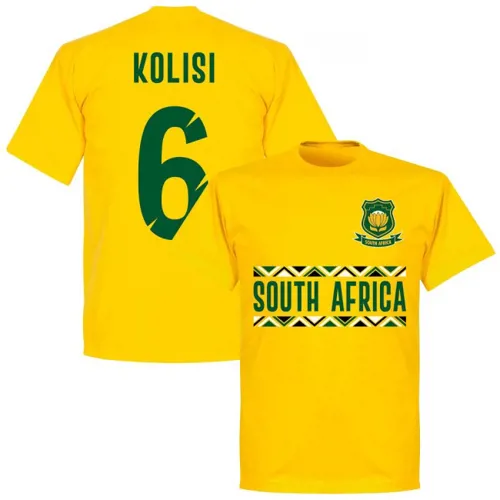 Zuid Afrika Rugby Team T-Shirt Kolisi - Geel