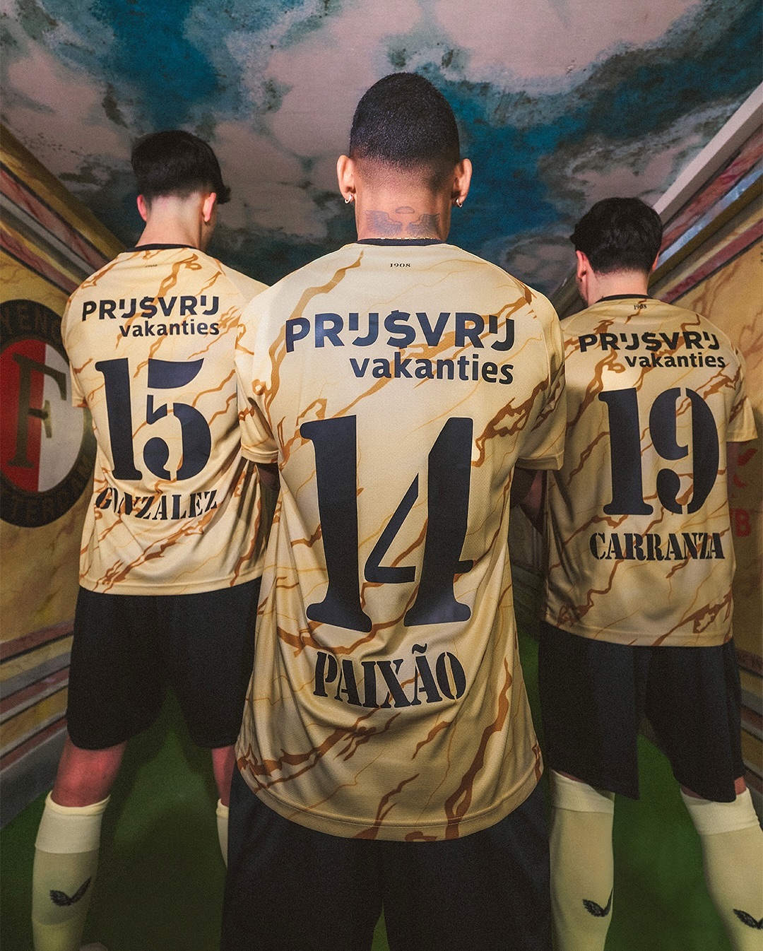 Feyenoord 4de voetbalshirt 2024-2025 geïnspireerd door spelerstunnel de Kuip