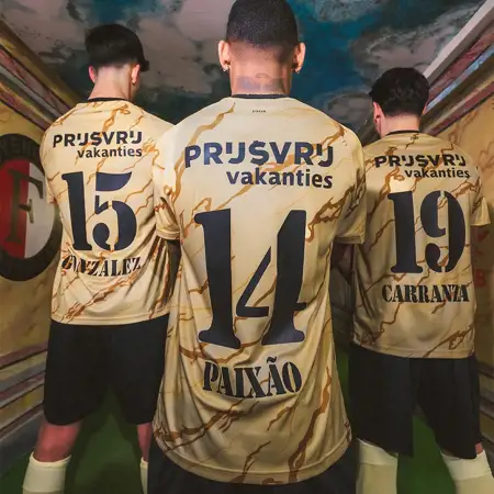 Feyenoord 4de voetbalshirt 2024-2025 geïnspireerd door spelerstunnel de Kuip