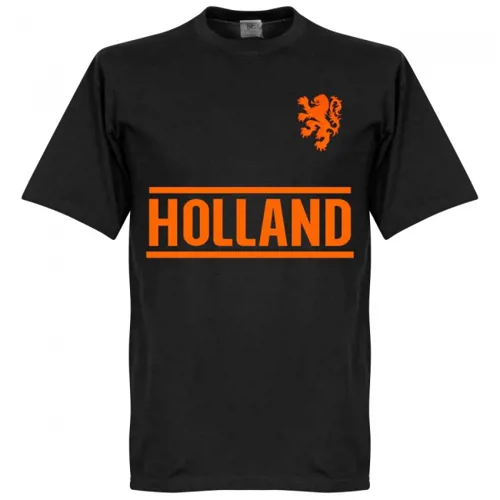 Nederlands Elftal Team T-Shirt  - Zwart 