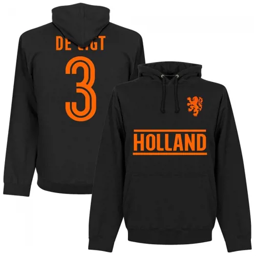 Nederlands Elftal hoodie Matthijs de Ligt - Zwart 
