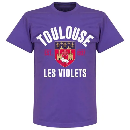 Toulouse fan t-shirt EST 1937 - Paars