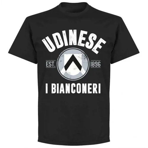 Udinese Calcio T-Shirt EST 1896 - Zwart