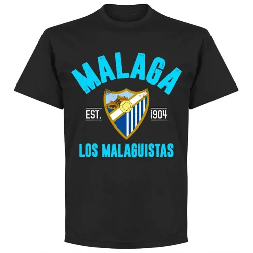 Malaga CF T-Shirt EST 1904  - Zwart 