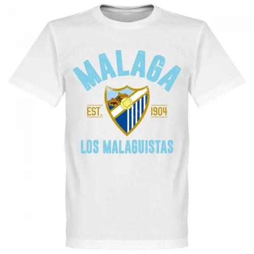 Malaga CF T-Shirt EST 1904  - Wit