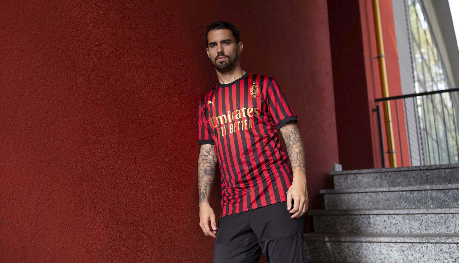 AC Milan voetbalshirt 120 jarig bestaan 1899-2019
