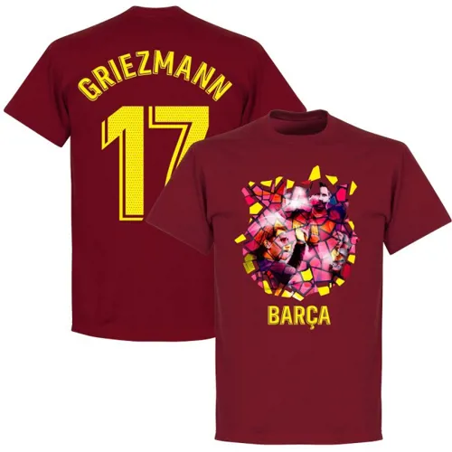 Griezmann Barcelona Gaudi T-Shirt - Bordeaux