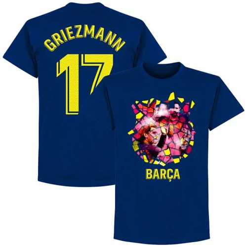 Griezmann Barcelona Gaudi T-Shirt - Blauw 