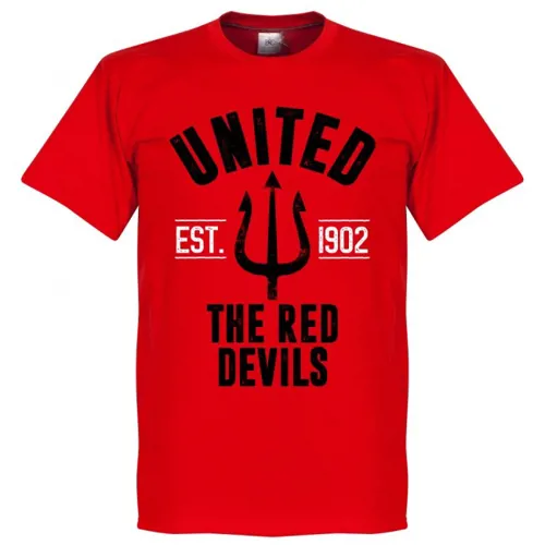 Manchester United T-Shirt EST 1902 - Rood