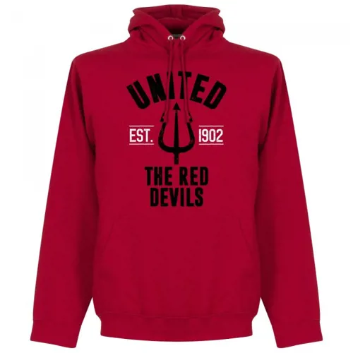 Manchester United hoodie EST 1902 - Rood
