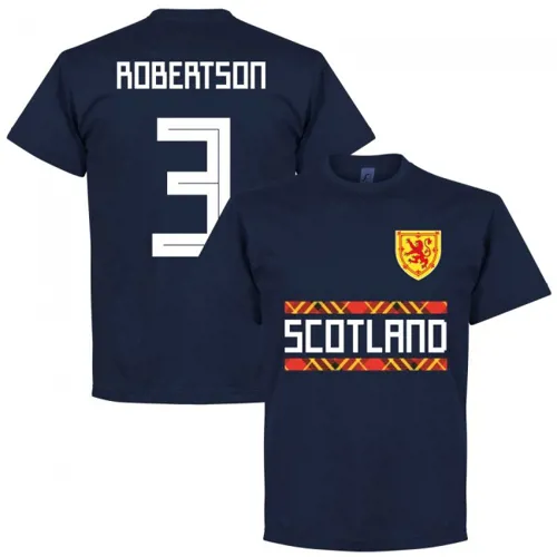 Schotland Team T-Shirt Robertson - Marine Blauw