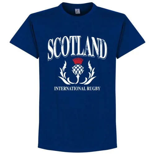 Schotland Rugby T-Shirt - Marine Blauw