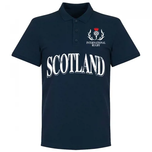 Schotland Rugby Polo - Marine Blauw