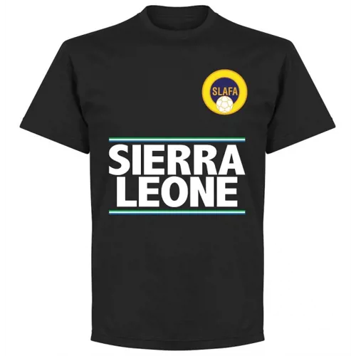 Sierra Leone Team T-Shirt - Zwart 
