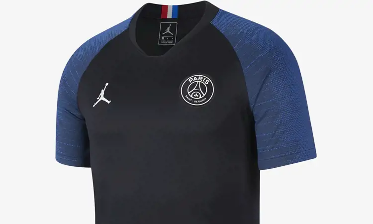 Het zwarte Paris Saint Germain Jordan trainingsshirt 2020