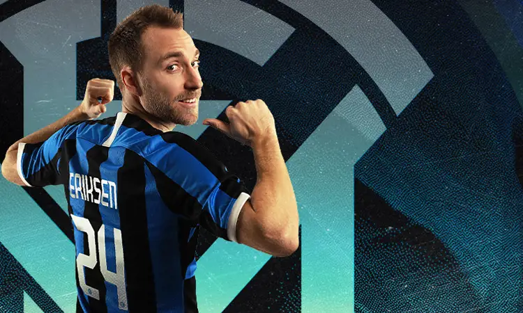 Het Inter Milan voetbalshirt van Christian Eriksen