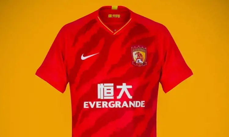 Guangzhou Evergrande thuisshirt 2020