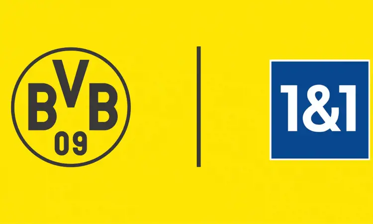 1&1 shirtsponsor Borussia Dortmund vanaf 2020-2021