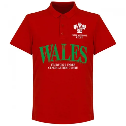 Wales rugby polo - Rood