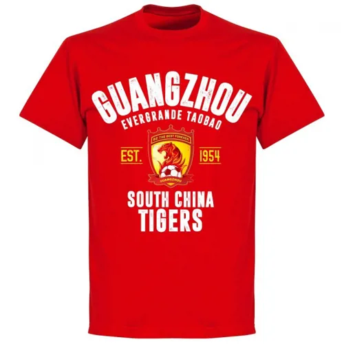 Guangzhou Evergrande T-Shirt EST 1954 - Rood