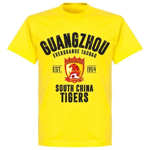Guangzhou Evergrande T-Shirt EST 1954 - Geel