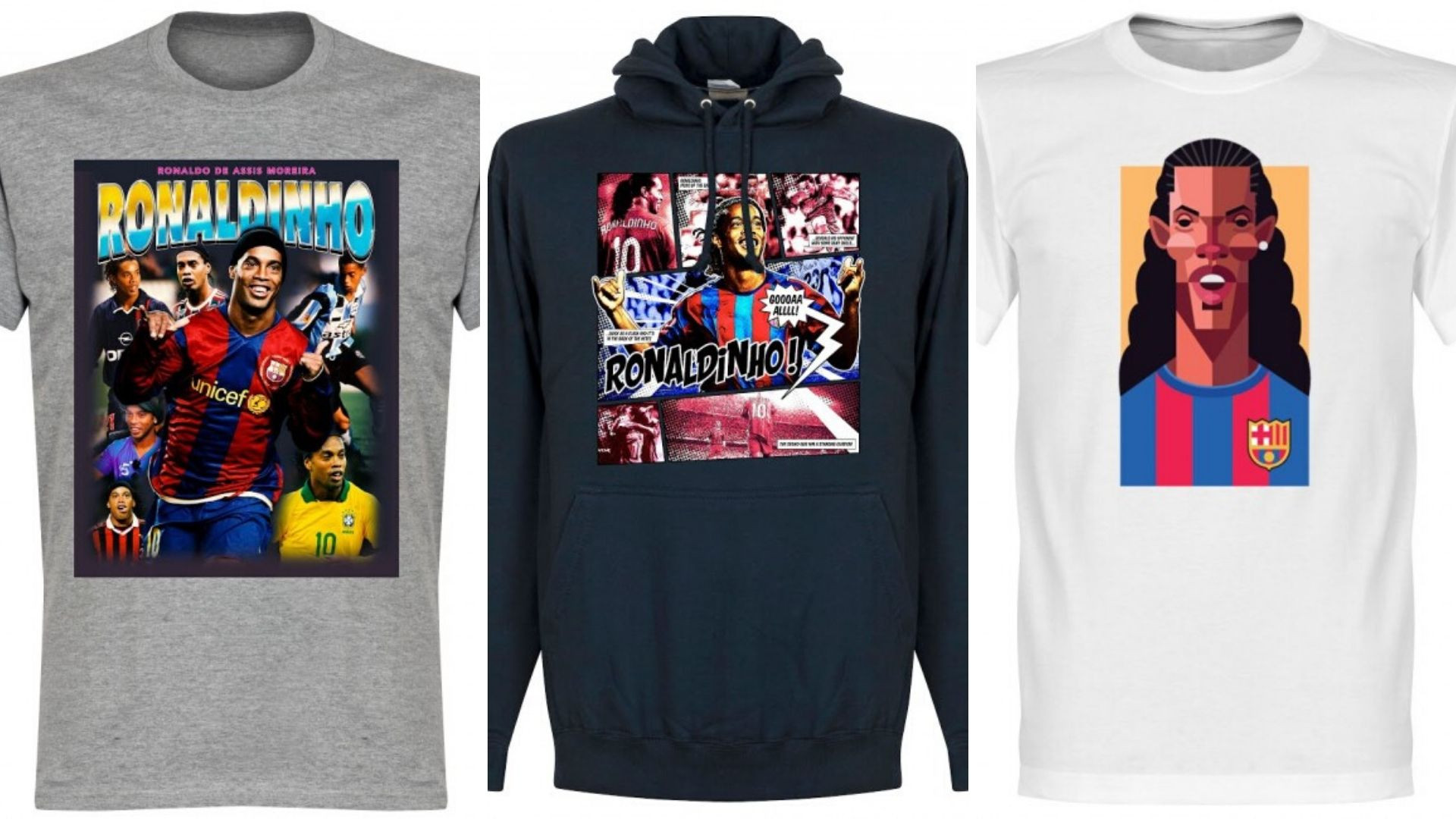 Ronaldinho | Nu een boef, toen een held | T-Shirts populair