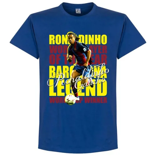 Ronaldinho Legend T-Shirt - Blauw