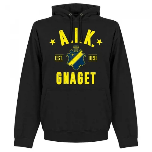 AIK Stockholm EST 1891 Hoodie - Zwart 