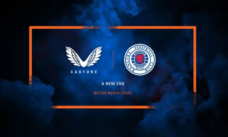 Castore kledingsponsor Rangers FC vanaf 2020-2021