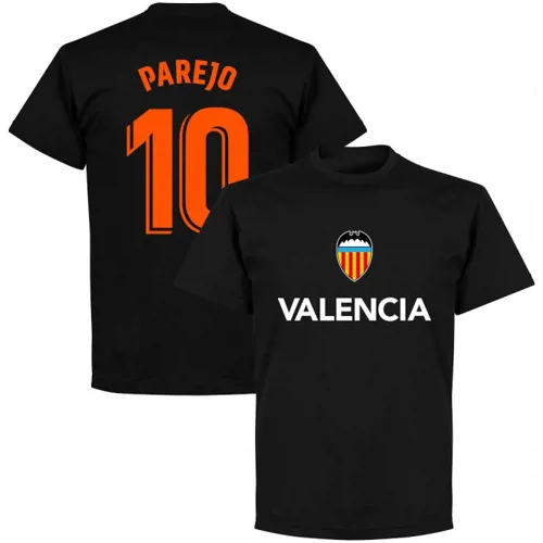 Valencia Retro Team T-Shirt Parejo - Zwart