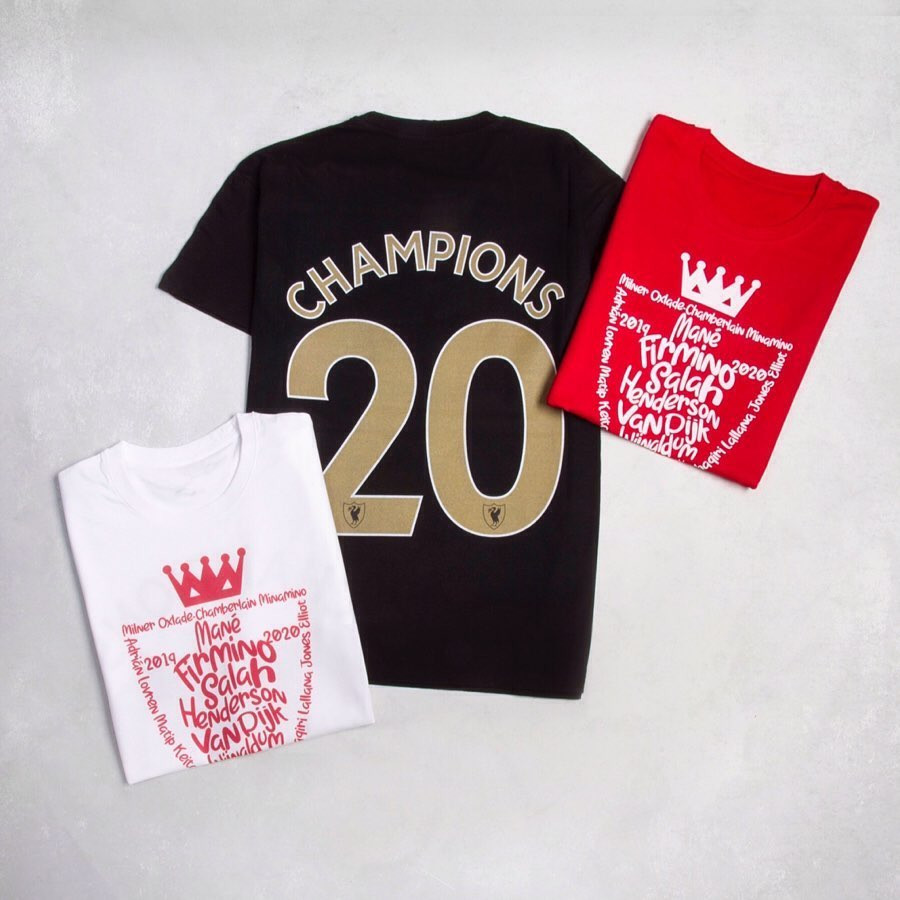 Liverpool Premier League kampioen t-shirt 2020