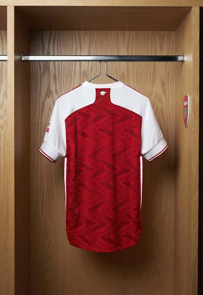 Achterkant Arsenal thuisshirt 2020-2021