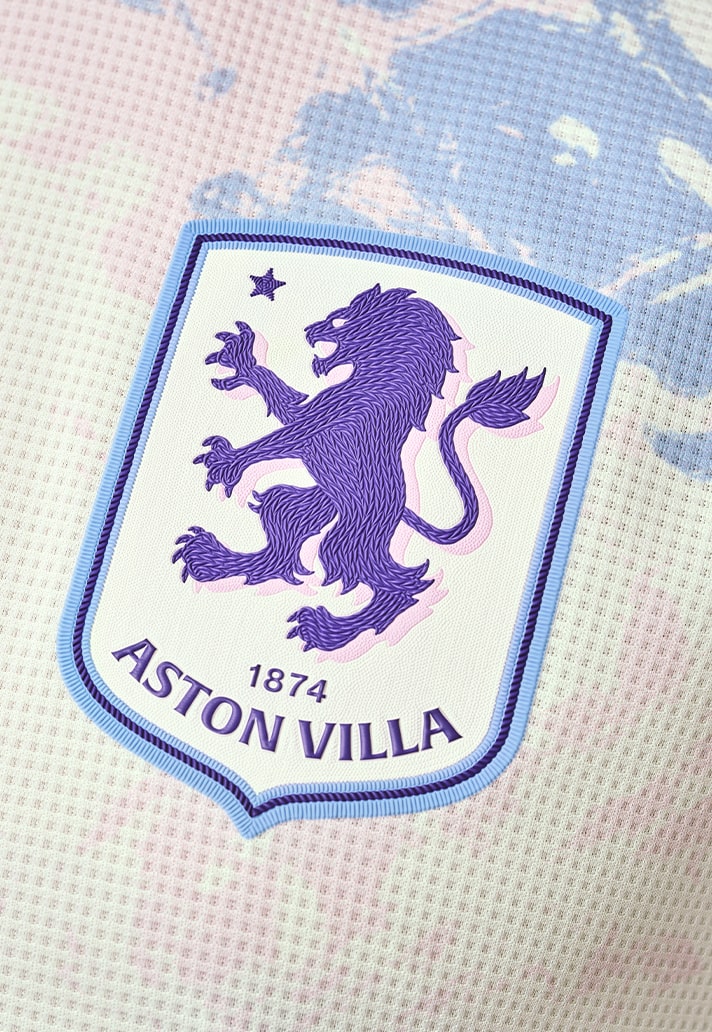 Aston Villa 3e shirt 2025-2026 geïnspireerd door glas-in-lood Villa Park