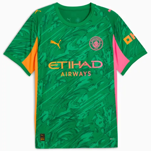 Manchester City keepersshirt 2025-2026 - Groen/Oranje/Roze