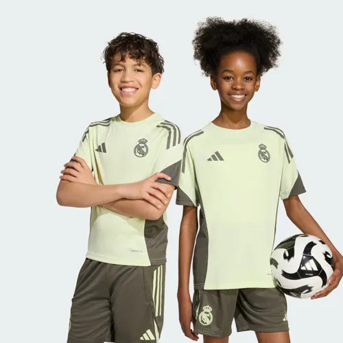 Real Madrid trainingsshirt kinderen 2025-2026 - Lime
