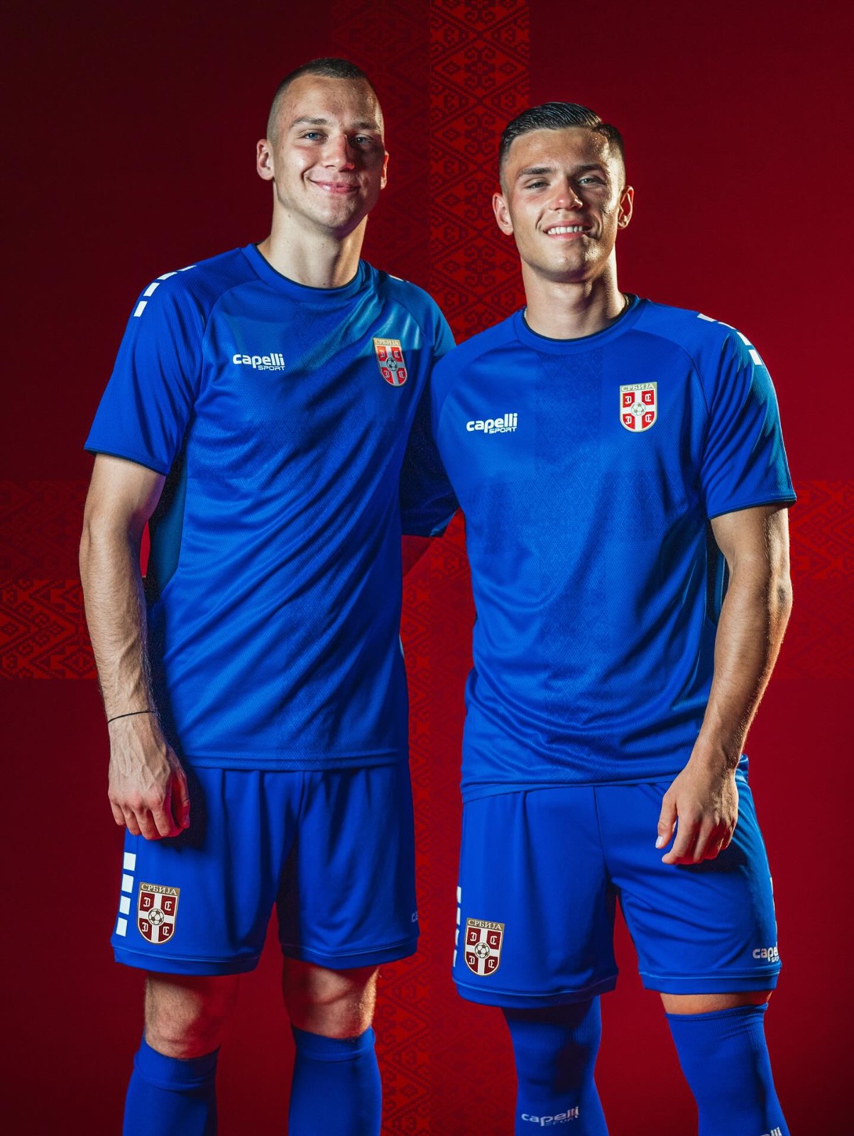 Dit zijn de Servië voetbalshirts 2025-2026 van Capelli Sport